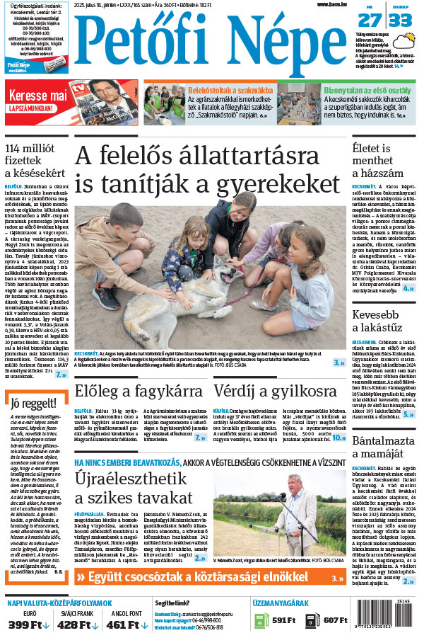 Lapszám: 2025.07.18. MELLÉKLET