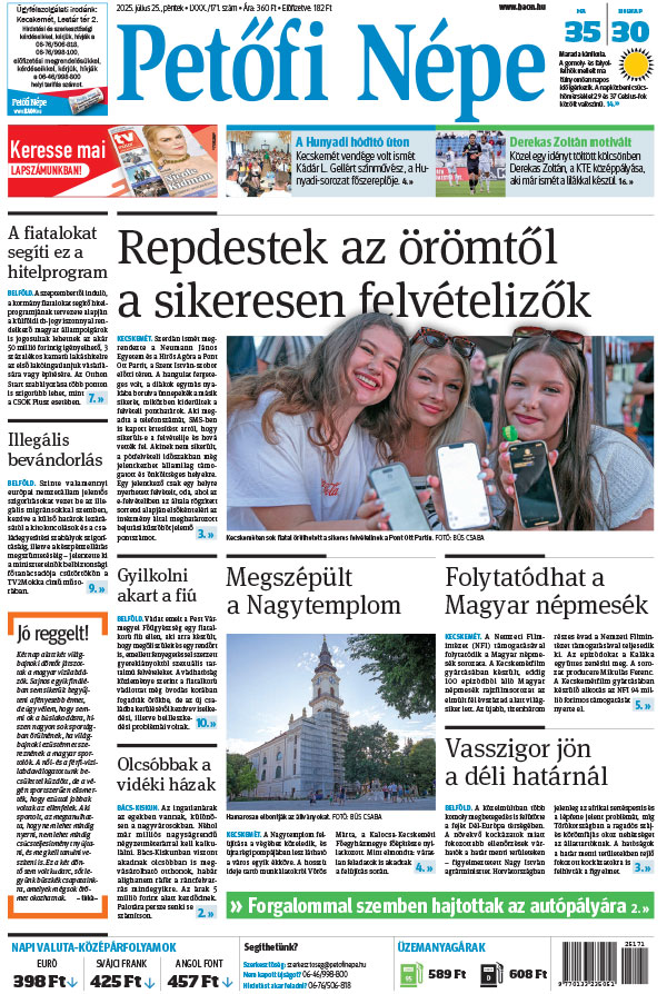 Lapszám: 2025.07.25. + MELLÉKLET