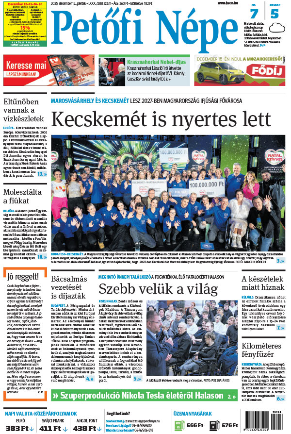 Lapszám: 2025.12.12. + MELLÉKLET