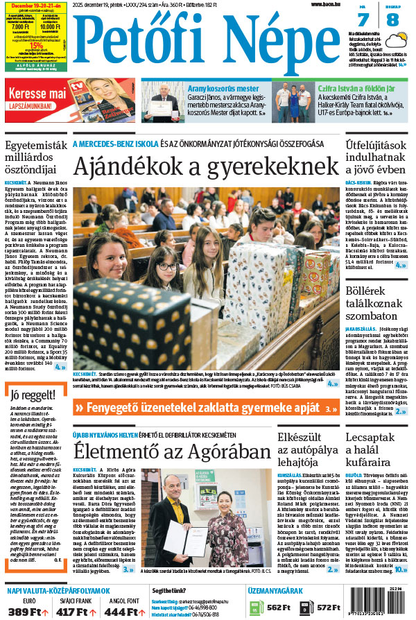 Lapszám: 2025.12.19. + MELLÉKLET