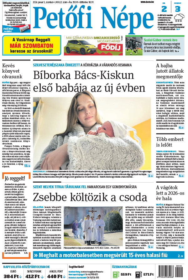 Lapszám: 2026. 01. 03.