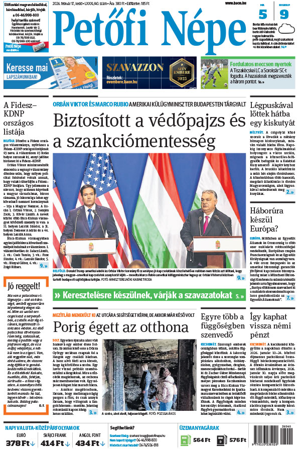 Lapszám: 2026. 02. 17.