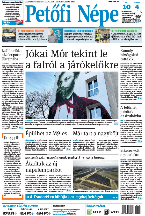 Lapszám: 2026. 02. 19.