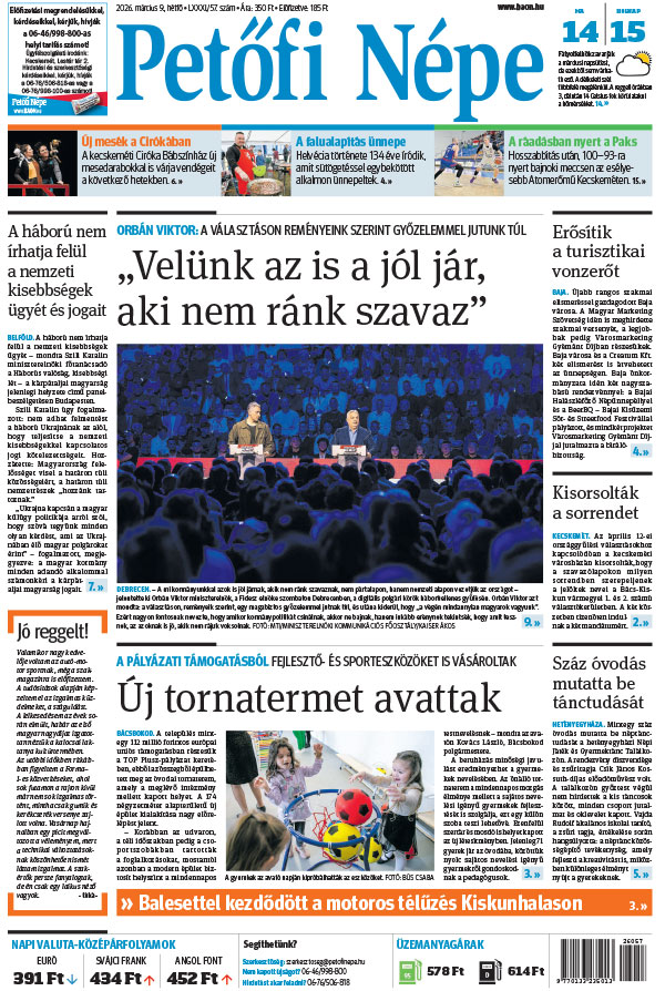 Lapszám: 2026. 03. 09.