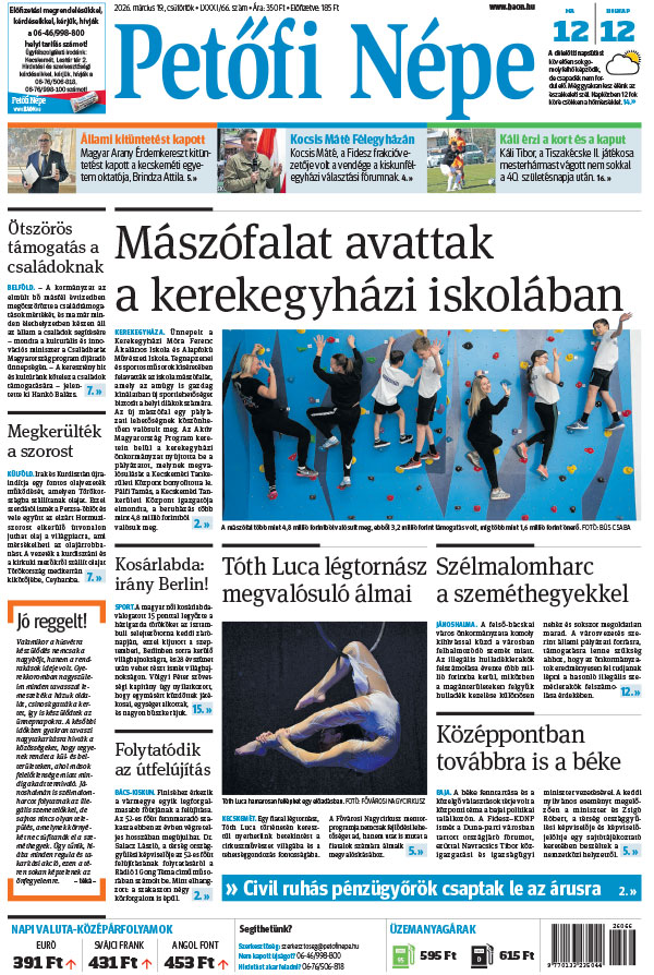 Lapszám: 2026. 03. 19.