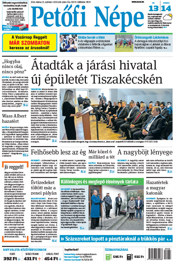 Lapszám: 2026. 03. 21.