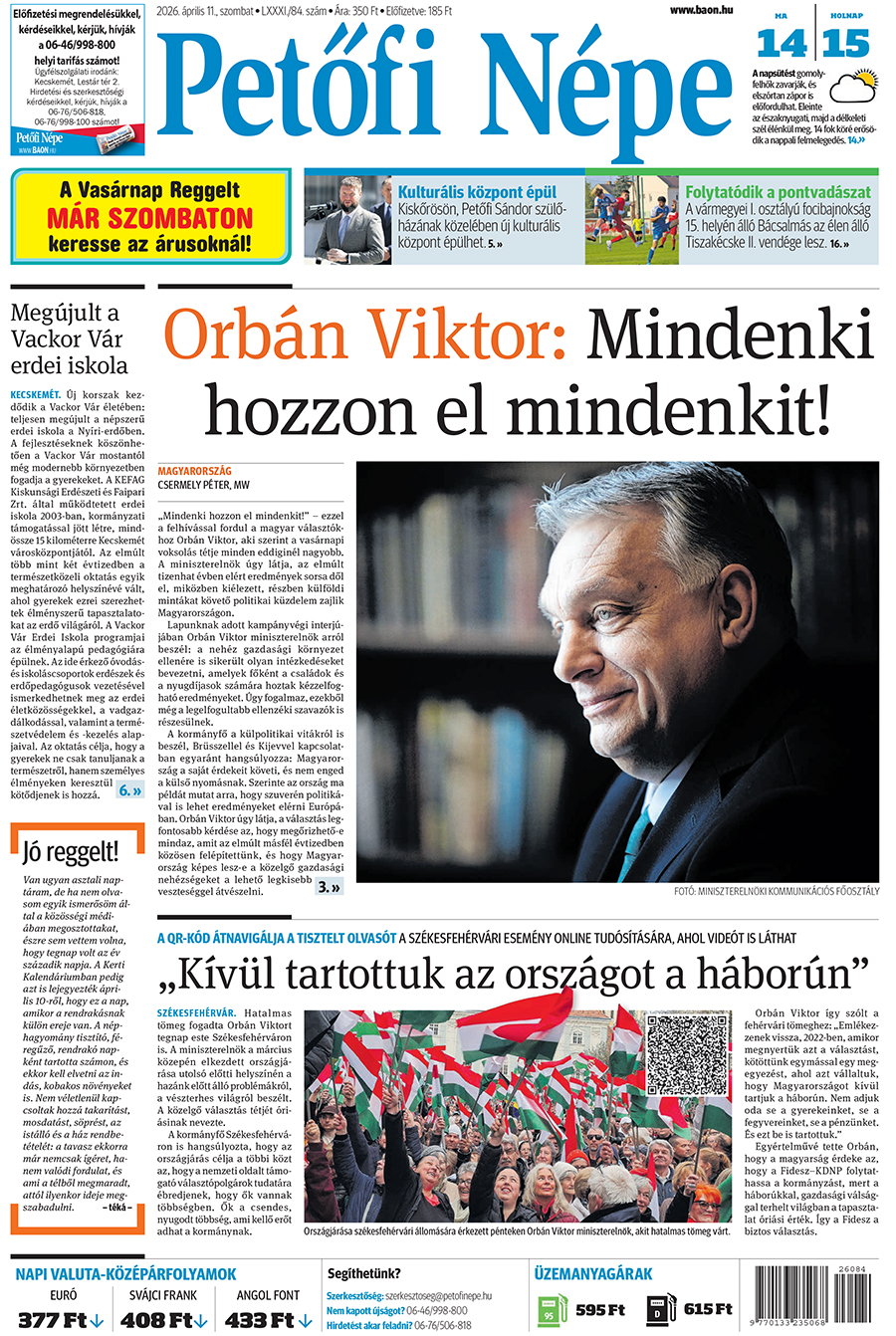 Lapszám: 2026. 04. 11.
