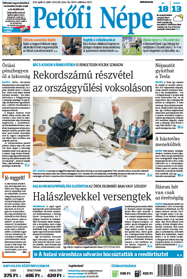 Lapszám: 2026. 04. 13.