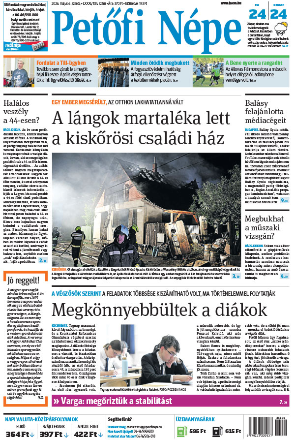 Lapszám: 2026. 05. 06.