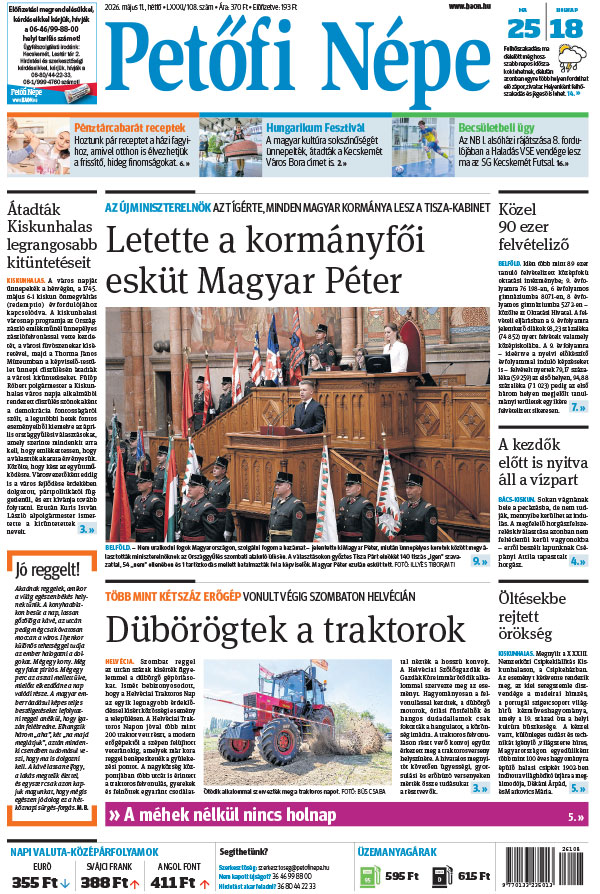 Lapszám: 2026. 05. 11.