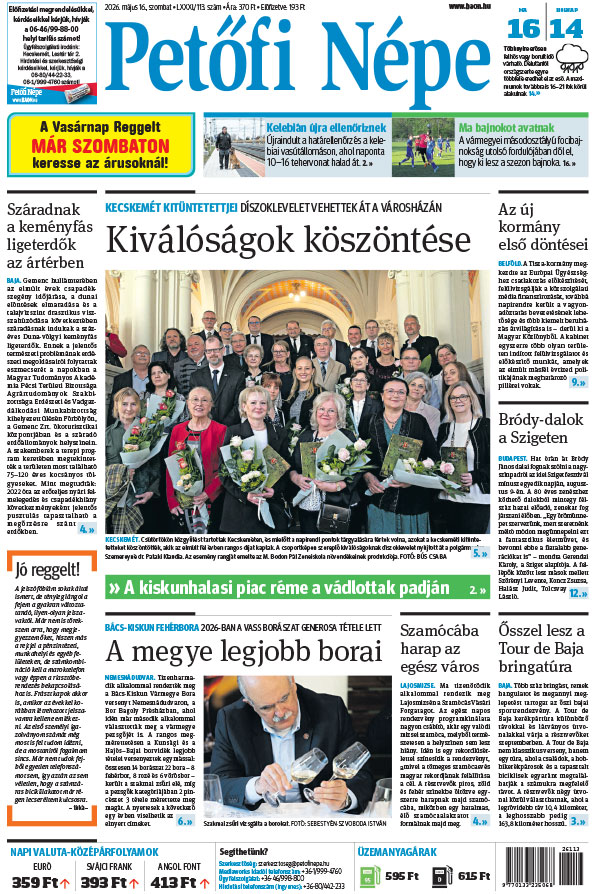 Lapszám: 2026. 05. 16.