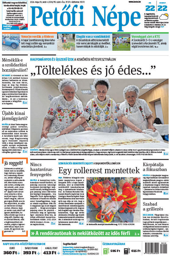 Lapszám: 2026. 05. 19.