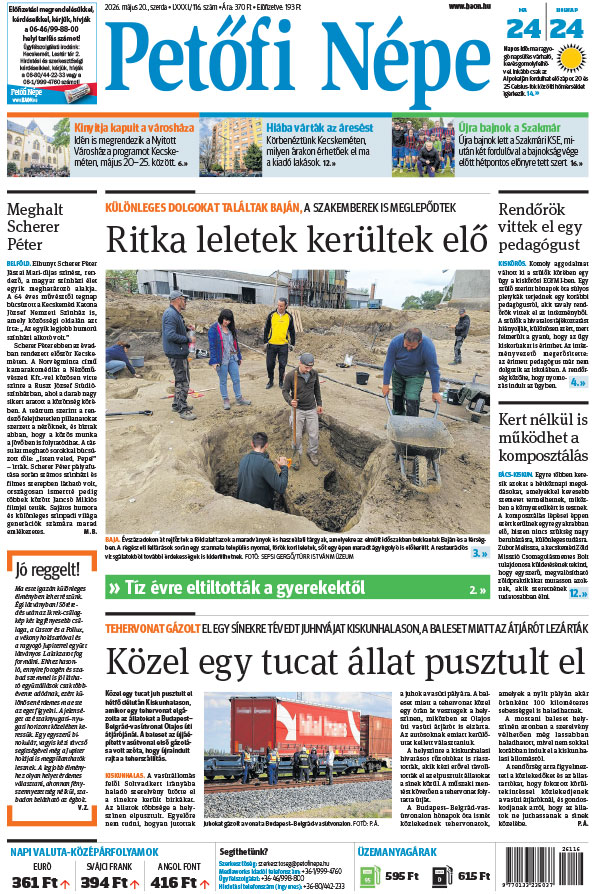 Lapszám: 2026. 05. 20.