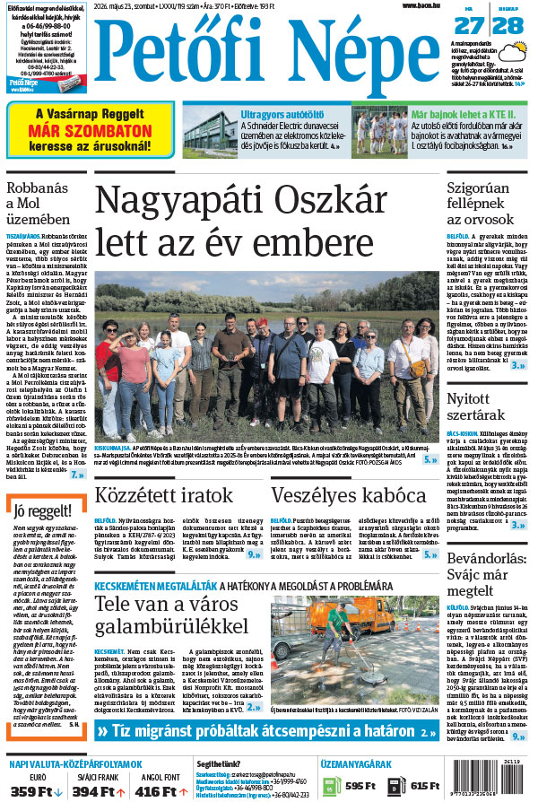Lapszám: 2026. 05. 23.