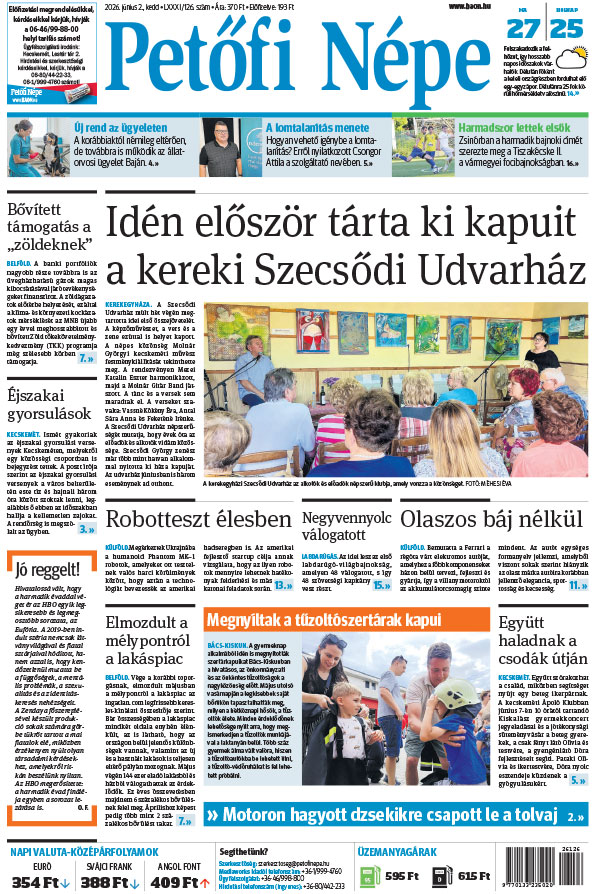 Lapszám: 2026. 06. 02.