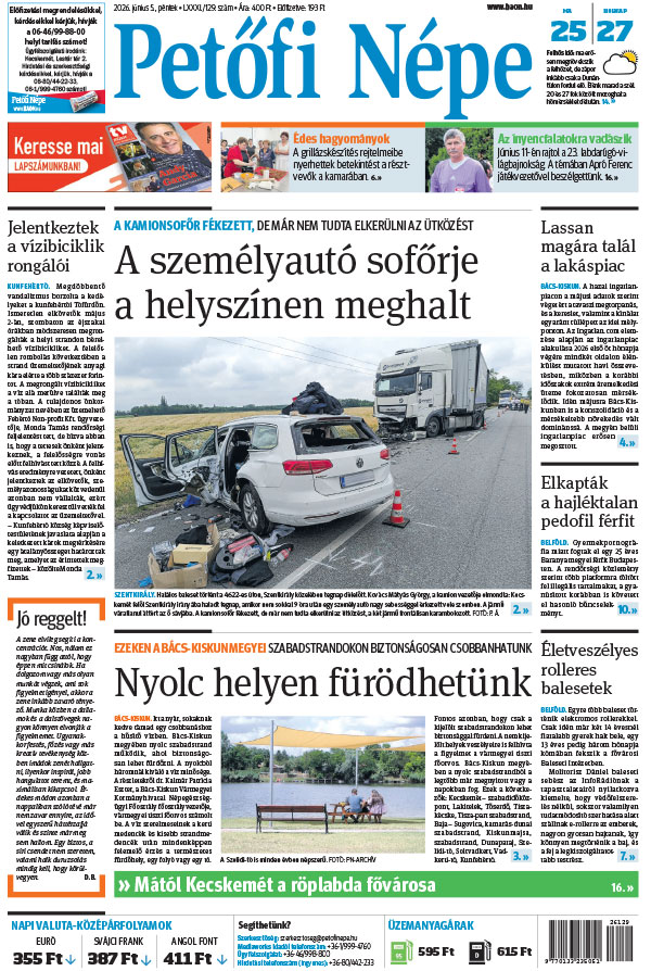 Lapszám: 2026. 06. 05. + MELLÉKLET