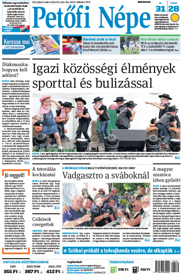 Lapszám: 2026. 06. 09.